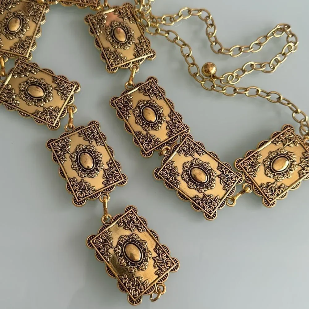 Gold Ornate Women's Belt A1367